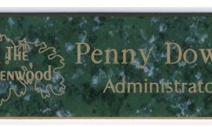 The Glenwood - engraved GREEN MARBLE / gold-0
