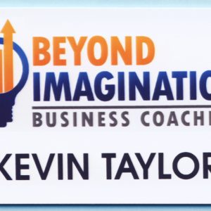 Full color name tag with name