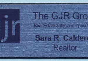 Full color name tag with up to 2 lines of text