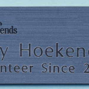 Emgraved name tag with up to 2 lines of text