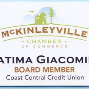 Full color name tag with up to 3 lines of text