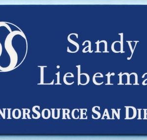 Engraved name tag with name