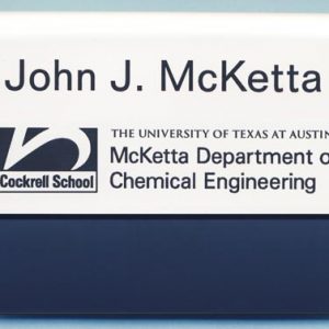 Engraved name tag with name
