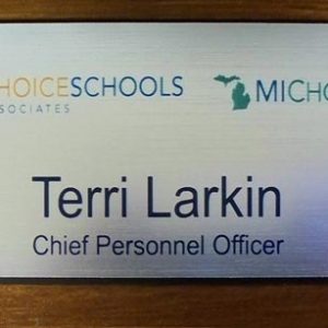 Full color name tag with up to 2 lines of text