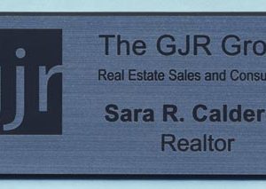 Engraved name tag with up to 2 lines of text