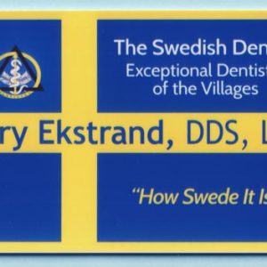 Full color solid filled name tag with name