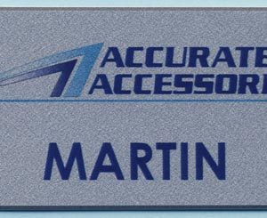 Full color name tag with name
