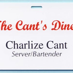 Full color name tag with 2 lines of text