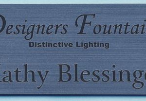 Engraved name tag with name