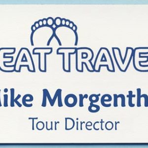 Engraved name tag with up to 2 lines of text