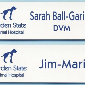 Engraved name tag with up to 2 lines of text