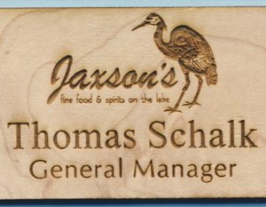 laser engraved name tag