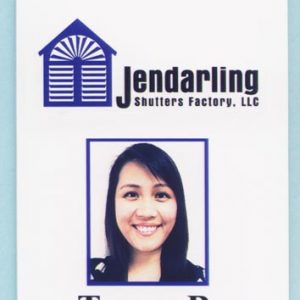 Full color id tag with photo and text
