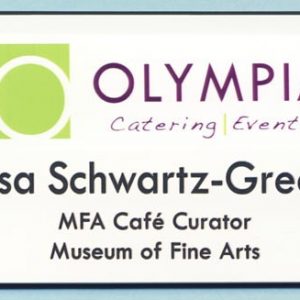 Full color name tag with up to 3 lines of engraved text