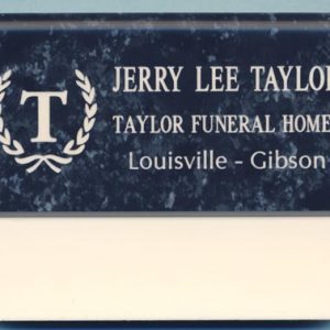 Engraved name tag with up to 3 lines of text