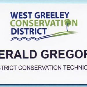 Full color name tag with up to 2 lines of text