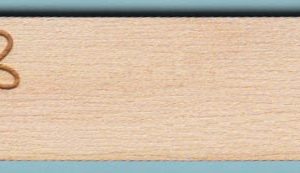 Engraved wooden name tag
