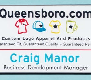 Full color name tag with up to 2 lines of text