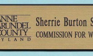 Laser engraved name tag with up to 2 lines of text