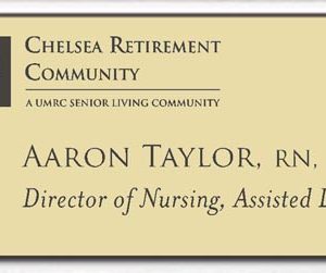 Engraved name tag with up to 2 lines of text