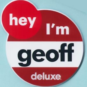 Full color custom shaped name tag