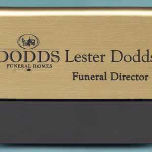Laser engraved pocket tag with up to 2 lines of text