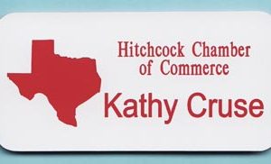 Engraved name tag with up to 3 lines of text