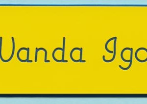 Engraved name tag
