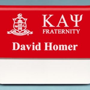 Engraved pocket tag with name