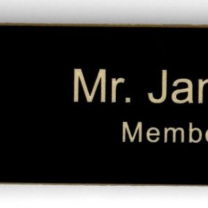 Mississippi River Commission - BLACK / gold Magnet-0