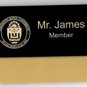 Mississippi River Commission - BLACK / gold Pocket-0