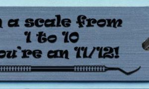 Engraved key ring