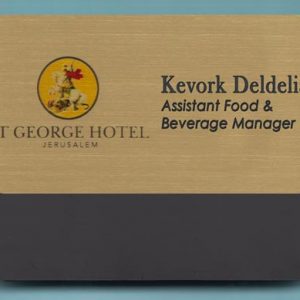 Full color pocket name tag with up to 2 lines of text