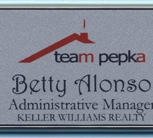Full color framed name