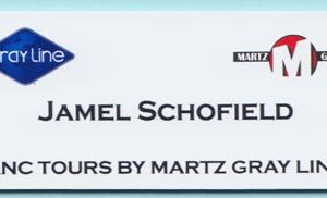 Full color name tag with name