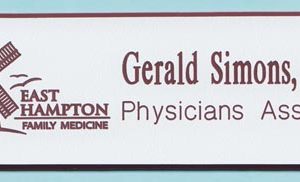Engraved name tag with up to 2 lines of text