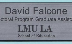 Engraved name tag with up to 2 lines of text