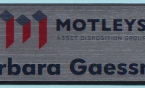 Full color name tag with name