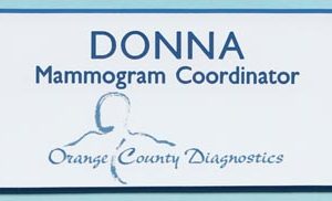 Laser engraved name tag with up to 2 lines engraved text
