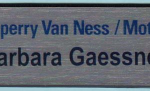 Full color name tag with name
