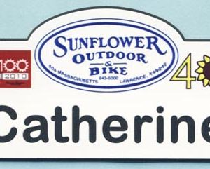Full color name tag with engraved name