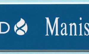 Engraved name tag with name