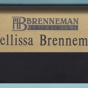 Engraved pocket name tag with name