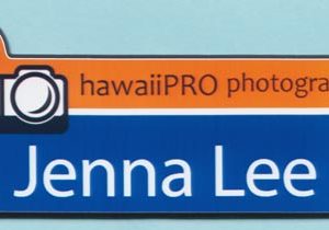 Full color name tag with name