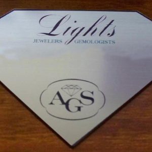 Full color custom shaped name tag