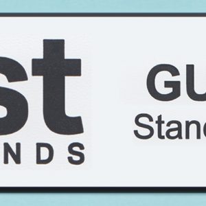 Engraved name tag with name