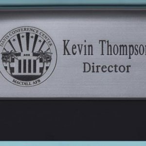 Laser engraved pocket tag with up to 2 lines of engraved text