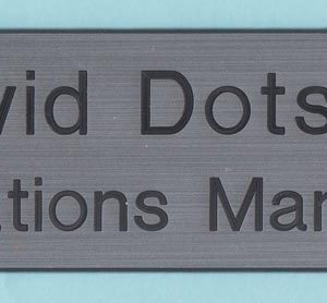 Excel 1.5 x 8 name plate-0