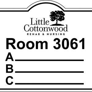 Little Cottonwood Nursing - 8 x 6 room sign-0