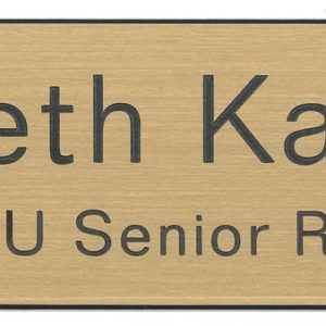 Esurance Name Plates for Sioux Falls 2 Line - GOLD-0